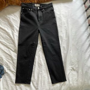 Madewell classic straight high rise jeans